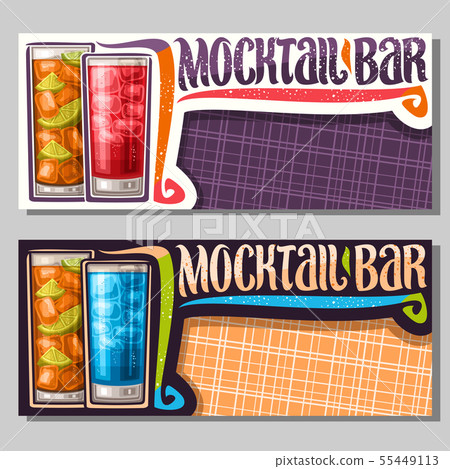 Vector banners for Mocktail Bar Vector banners for Mocktail Bar 55449113
