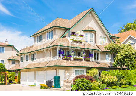 Three storey luxury residential house with four 55449119