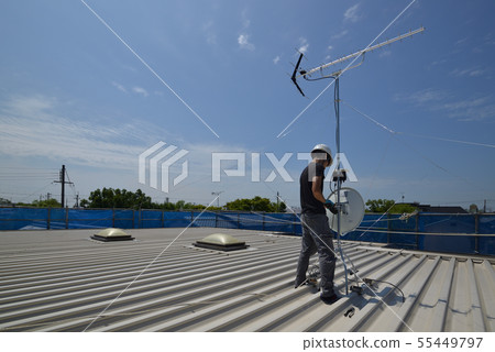 Landscape of renovation antenna replacement work 55449797