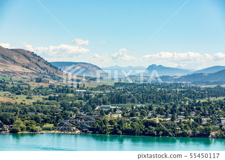 Scenery view of resort area of Kalamalka lake and Scenery view of resort area of Kalamalka lake and 55450117