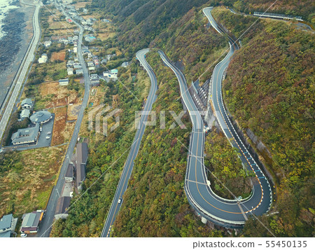 Aerial View from Above the Muroto Skyline Aerial View from Above the Muroto Skyline 55450135