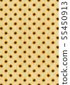 Background material of retro sunflower illustration 55450913