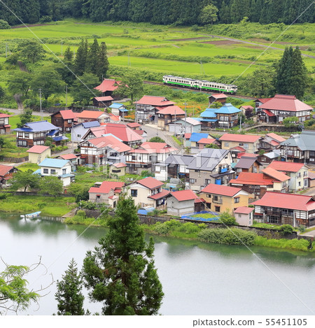 Tadami line and Daishi village 55451105
