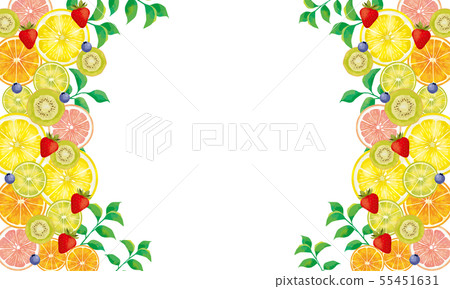 Watercolor: fruits 55451631