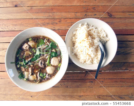 thai pork noodle soup thai pork noodle soup 55453668