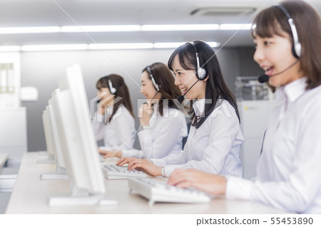 Operator, call center, suit, staff 55453890