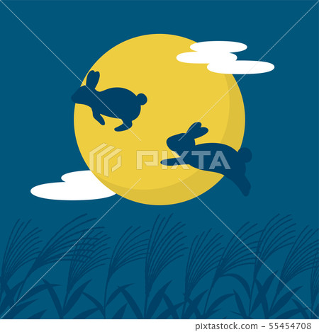 Fifteen nights moon watching rabbit Fifteen nights moon watching rabbit 55454708