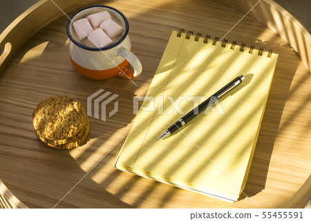 Chocolate and marshmallows, notebook with to do Chocolate and marshmallows, notebook with to do 55455591