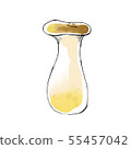 Watercolor style illustration of mushrooms and eryngii B type 55457042