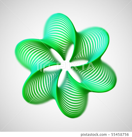 3D abstract creative background or decoration element. 55458756