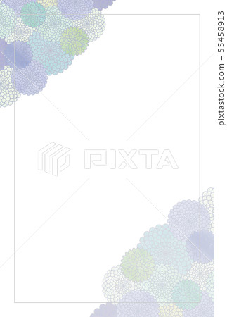 Postcard in mourning chrysanthemum 55458913