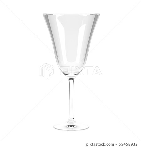 Wine glass. 3d rendering illustration isolated 55458932