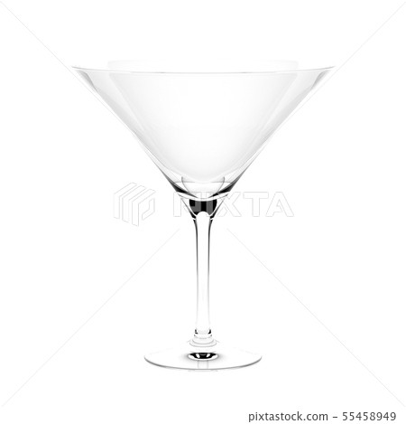 Martini cocktail glass. 3d rendering illustration isolated Martini cocktail glass. 3d rendering illustration isolated 55458949