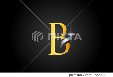 yellow gold alphabet letter B logo company icon yellow gold alphabet letter B logo company icon 55460228