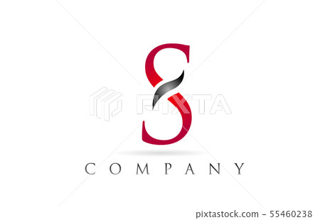 white red alphabet letter S logo company icon white red alphabet letter S logo company icon 55460238