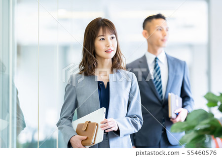 企業形象男性僱員女性僱員 企業形象男性僱員女性僱員 55460576