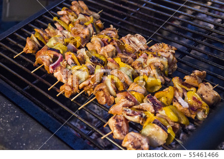 Prague Street Food. Steamed Meat and Vegetables Prague Street Food. Steamed Meat and Vegetables 55461466