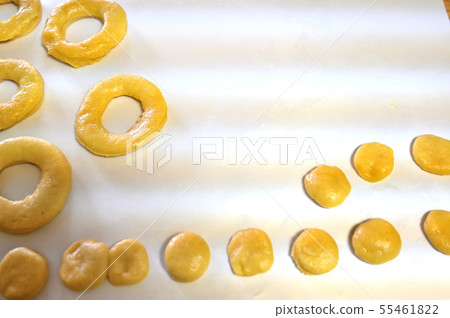 Kids and handmade donuts Kids and handmade donuts 55461822