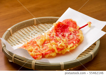 Tempura of red ginger. 55462146