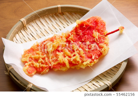 Tempura of red ginger. Tempura of red ginger. 55462156