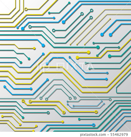 High tech technology geometric 55462979
