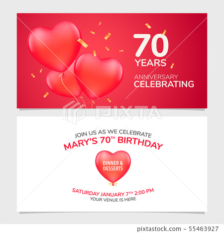 70 years anniversary invitation vector 70 years anniversary invitation vector 55463927