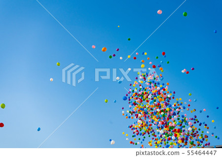 Anjo Tanabata Festival: A large number of balloons blown away 55464447
