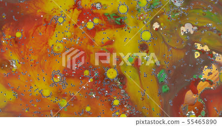 Abstract psychedelic background. Ink in a multicolored liquid Abstract psychedelic background. Ink in a multicolored liquid 55465890