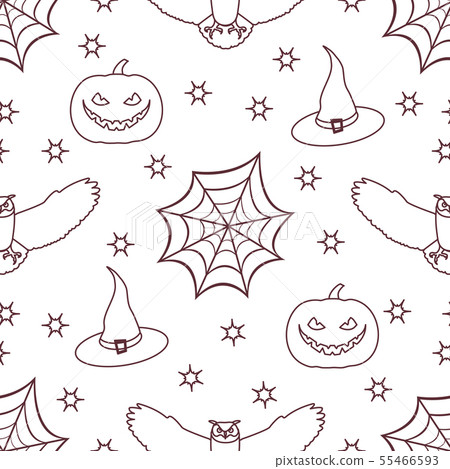 Halloween 2019 vector seamless pattern Halloween 2019 vector seamless pattern 55466593