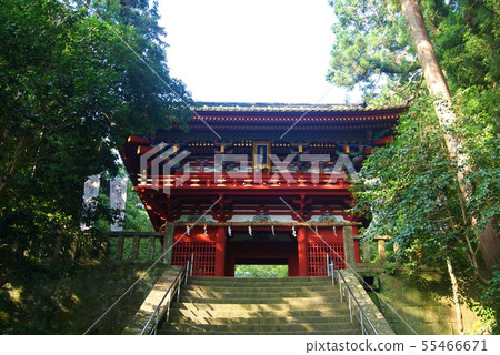 Tower gate of <Shizuoka Kunoyama Toshogu> precinct (from front stone steps) 55466671