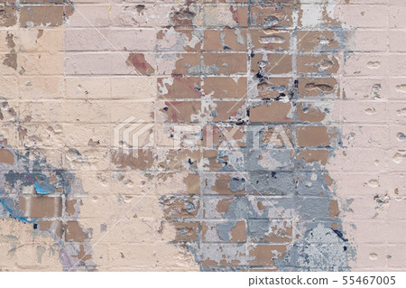 Background of old brick wall with expressive spots Background of old brick wall with expressive spots 55467005