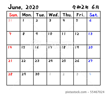 日历年6月决定 图库插图