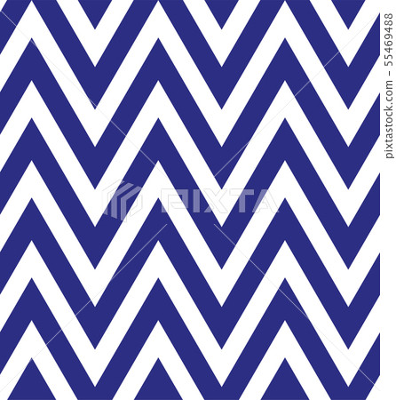 Seamless blue and white zigzag stripes pattern. 55469488