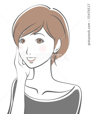 Young woman (thought) 55470517