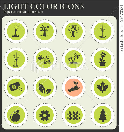 plants tools icon set 55470581
