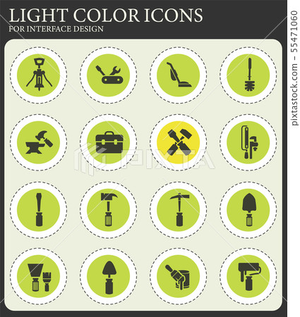Work tools icons set Work tools icons set 55471060