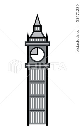 The great clock tower and its bell. The great clock tower and its bell. 55471229