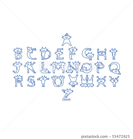 貓在他們的身體裡表達ABC! 貓在他們的身體裡表達ABC! 55472925