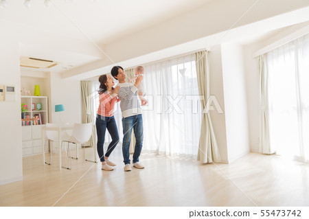 家庭，父母和孩子，家庭，嬰兒，家庭 55473742