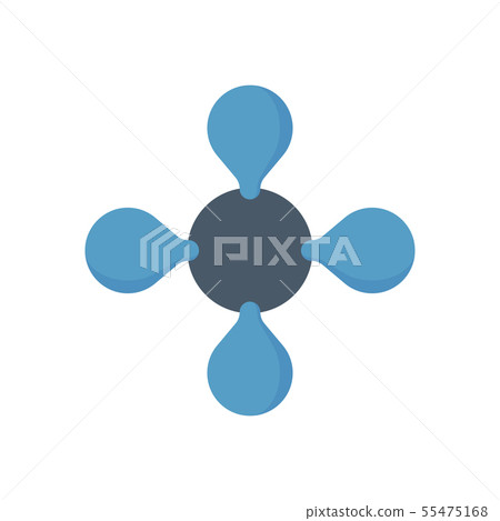 gas molecule icon gas molecule icon 55475168