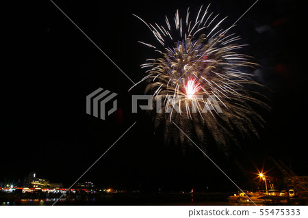 Japan Aegean, Okayama beef window fireworks display 55475333