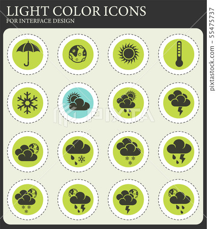 weather icon set weather icon set 55475737