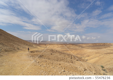 Trekking in winter desert of Israel tourism Trekking in winter desert of Israel tourism 55476236