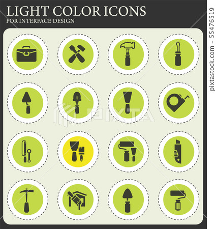 Work tools icons set Work tools icons set 55476519