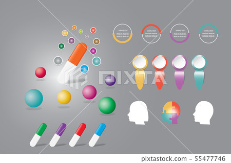 Infographic vector for presentation drugs or - Stock Illustration ...