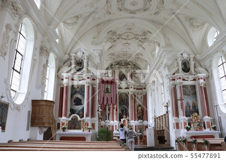 St. Coroman church inside Füssen romantic road Germany St. Coroman church inside Füssen romantic road Germany 55477891