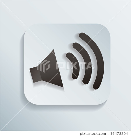 sound icon button vector illustration - Stock Illustration [55478204 ...
