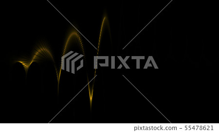 CG particle emitting ball orange yellow 55478621