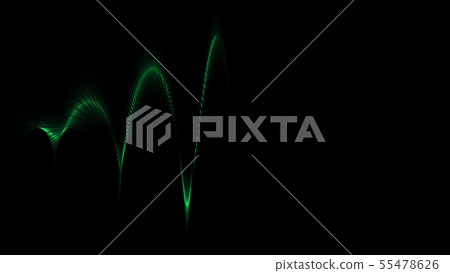 CG particle Emitting ball Green Green CG particle Emitting ball Green Green 55478626