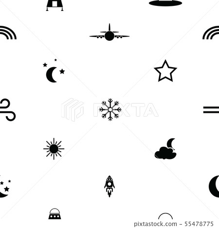 sky seamless pattern background icon. 55478775